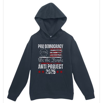 Pro Democracy Anti Project 2025 Stop Project 2025 Anti Trump Urban Pullover Hoodie