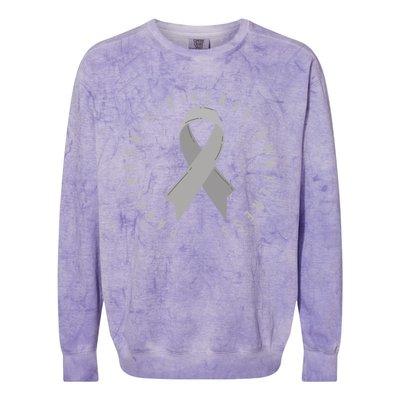 ParkinsonS Disease Awareness Month April Support Wear Grey Great Gift Colorblast Crewneck Sweatshirt