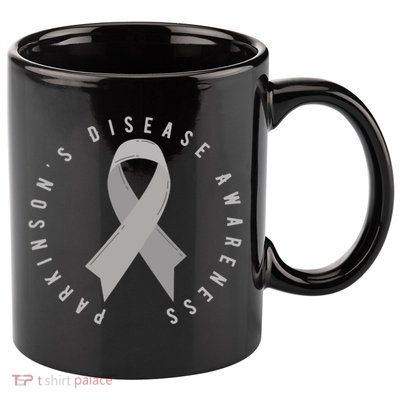 ParkinsonS Disease Awareness Month April Support Wear Grey Great Gift 11oz C Handle Ceramic Mug
