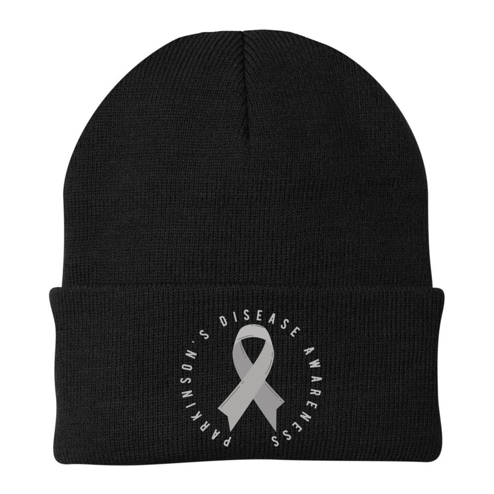 ParkinsonS Disease Awareness Month April Support Wear Grey Great Gift Beanie