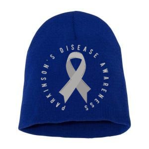 ParkinsonS Disease Awareness Month April Support Wear Grey Great Gift Short Acrylic Beanie