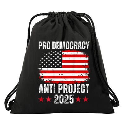 Pro Democracy Anti Project 2025 Stop Project 2025 Drawstring Bag