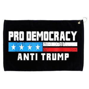 Pro Democracy Anti Trump Grommeted Golf Towel