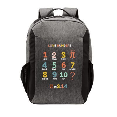 Pi Day And I Love Numbers And Math Gift Vector Backpack