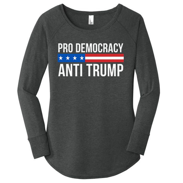 Pro Democracy Anti Trump Women's Perfect Tri Tunic Long Sleeve Shirt