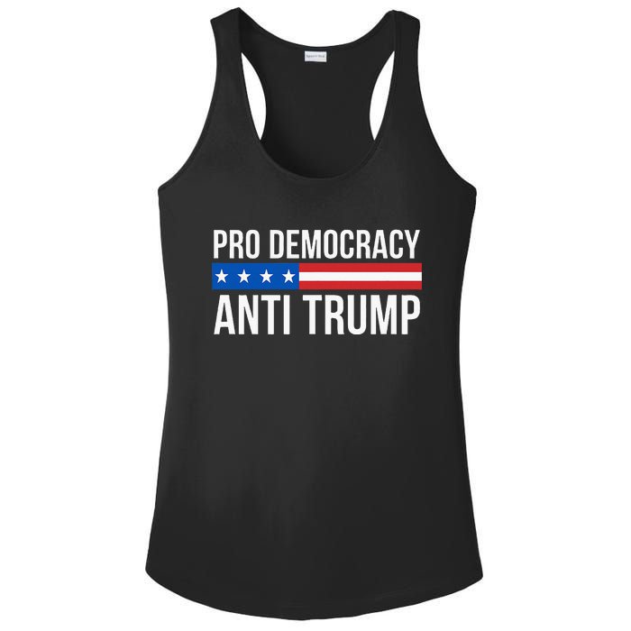 Pro Democracy Anti Trump Ladies PosiCharge Competitor Racerback Tank