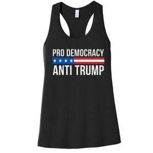 Pro Democracy Anti Trump Women's Racerback Tank