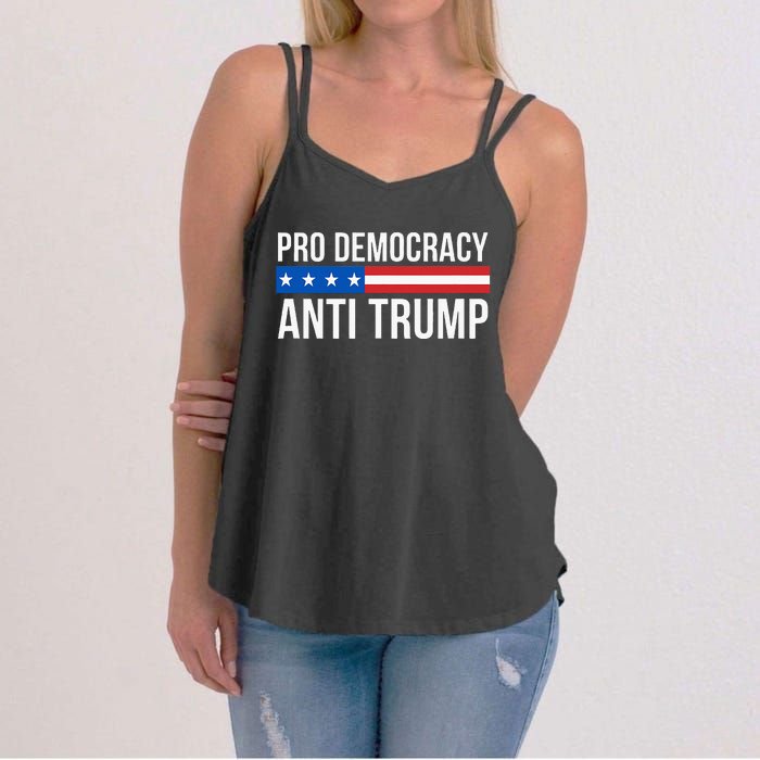 Pro Democracy Anti Trump Women's Strappy Tank