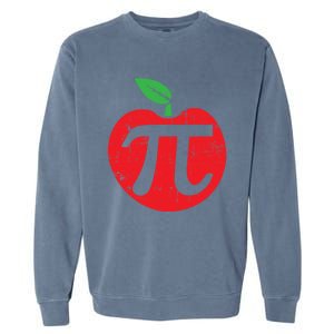 Pi Day Apple Pie Pun 3 14 Cute Math Lover Teacher Baker Gift Garment-Dyed Sweatshirt