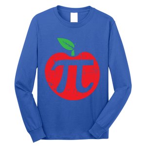 Pi Day Apple Pie Pun 3 14 Cute Math Lover Teacher Baker Gift Long Sleeve Shirt