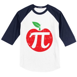 Pi Day Apple Pie Pun 3 14 Cute Math Lover Teacher Baker Gift Baseball Sleeve Shirt