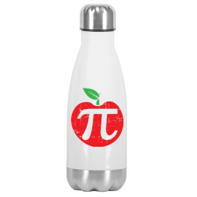 Pi Day Apple Pie Pun 3 14 Cute Math Lover Teacher Baker Gift Stainless Steel Insulated Water Bottle