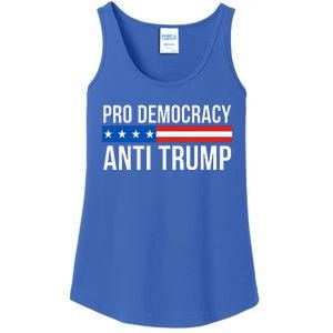 Pro Democracy Anti Trump Ladies Essential Tank