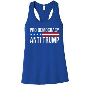 Pro Democracy Anti Trump Women's Racerback Tank