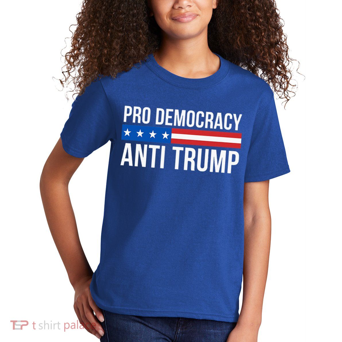 Pro Democracy Anti Trump Kids T-Shirt