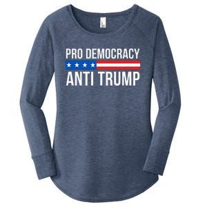 Pro Democracy Anti Trump Women's Perfect Tri Tunic Long Sleeve Shirt