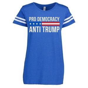 Pro Democracy Anti Trump Enza Ladies Jersey Football T-Shirt