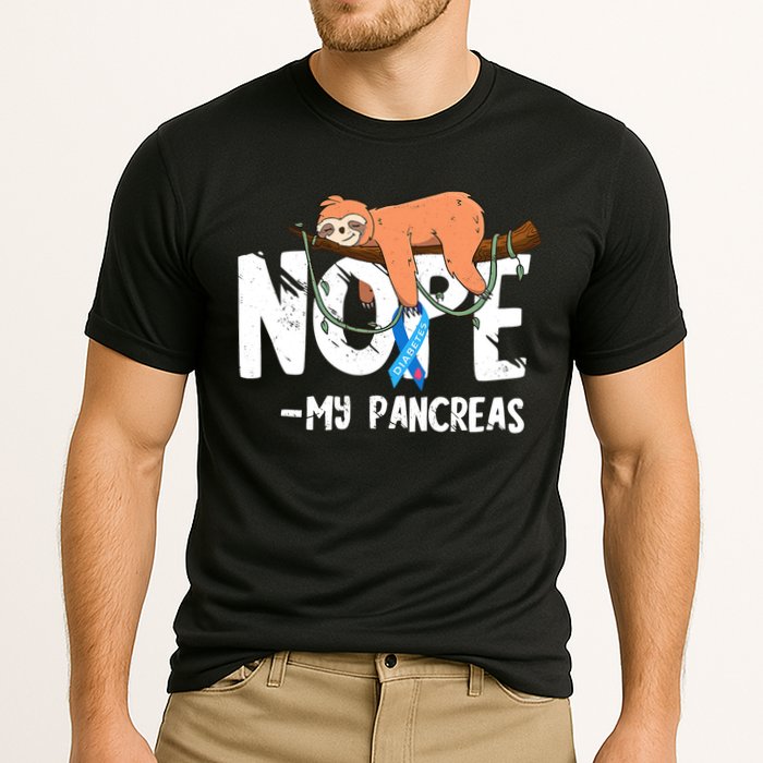 Pancreas Diabetes Awareness Blood Sugar Diabetic Sloth T1D Cooling Performance Crew T-Shirt