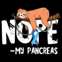 Pancreas Diabetes Awareness Blood Sugar Diabetic Sloth T1D Cooling Performance Crew T-Shirt