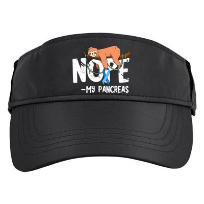 Pancreas Diabetes Awareness Blood Sugar Diabetic Sloth T1D Adult Drive Performance Visor