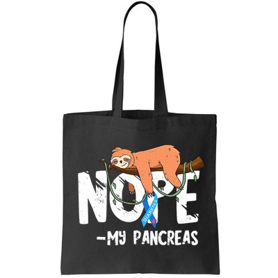 Pancreas Diabetes Awareness Blood Sugar Diabetic Sloth T1D Bag