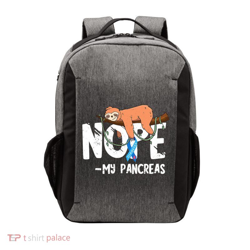 Pancreas Diabetes Awareness Blood Sugar Diabetic Sloth T1D Vector Backpack