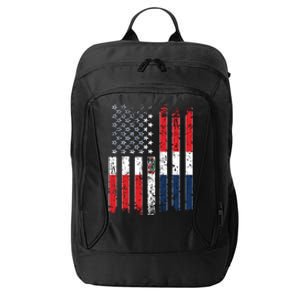 Proud Dominican American Flag Dominican Republic Usa Meaningful Gift City Backpack