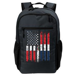 Proud Dominican American Flag Dominican Republic Usa Meaningful Gift Daily Commute Backpack