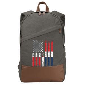 Proud Dominican American Flag Dominican Republic Usa Meaningful Gift Cotton Canvas Backpack