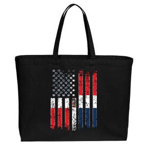 Proud Dominican American Flag Dominican Republic Usa Meaningful Gift Cotton Canvas Jumbo Tote