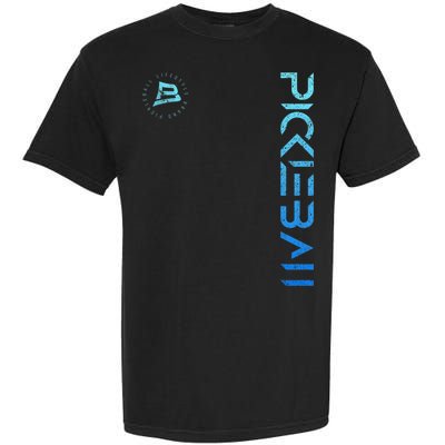 Pickleball Distressed Blue Gradient Casual Design Garment-Dyed Heavyweight T-Shirt