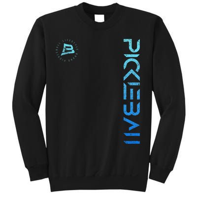 Pickleball Distressed Blue Gradient Casual Design Sweatshirt