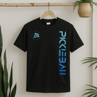 Pickleball Distressed Blue Gradient Casual Design T-Shirt