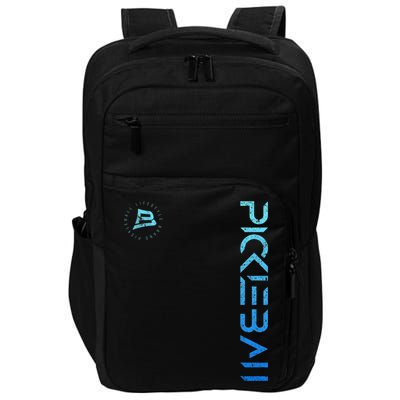Pickleball Distressed Blue Gradient Casual Design Impact Tech Backpack