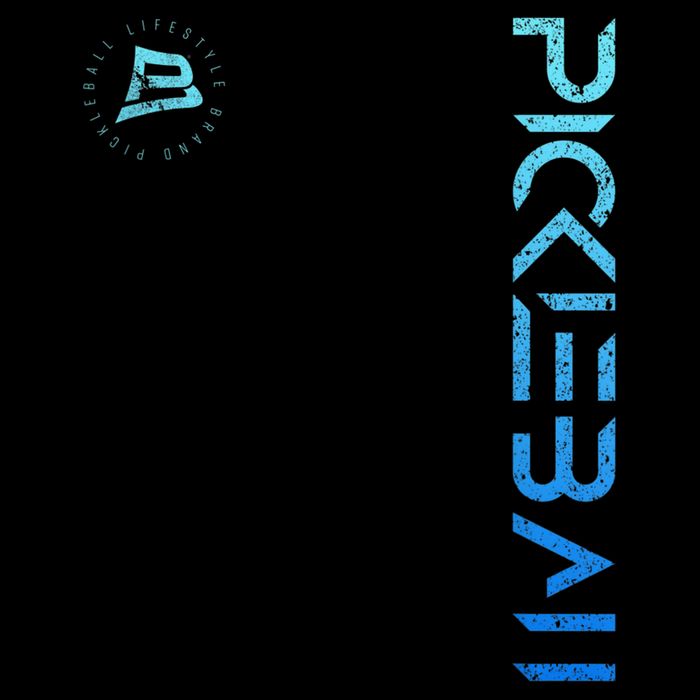 Pickleball Distressed Blue Gradient Casual Design Bucket Hat