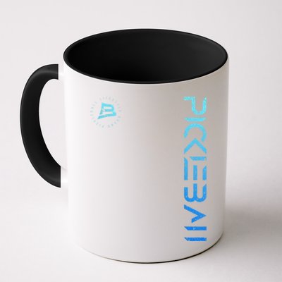 Pickleball Distressed Blue Gradient Casual Design Mug