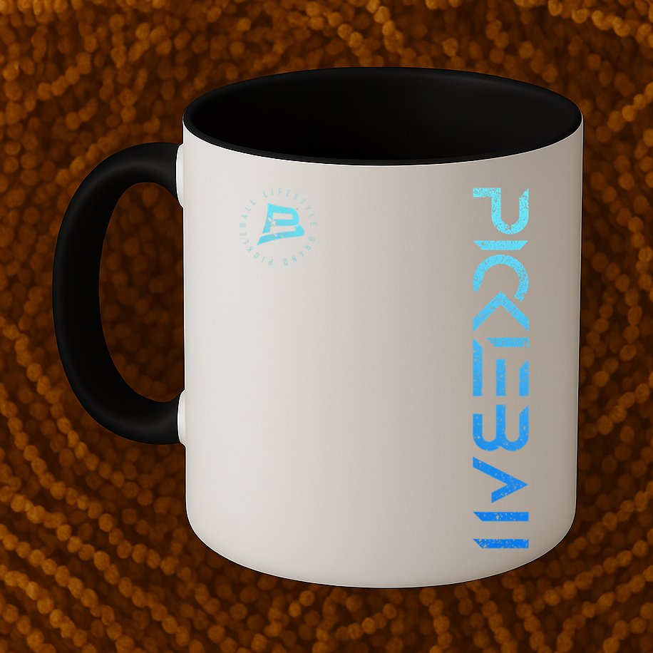 Pickleball Distressed Blue Gradient Casual Design Mug
