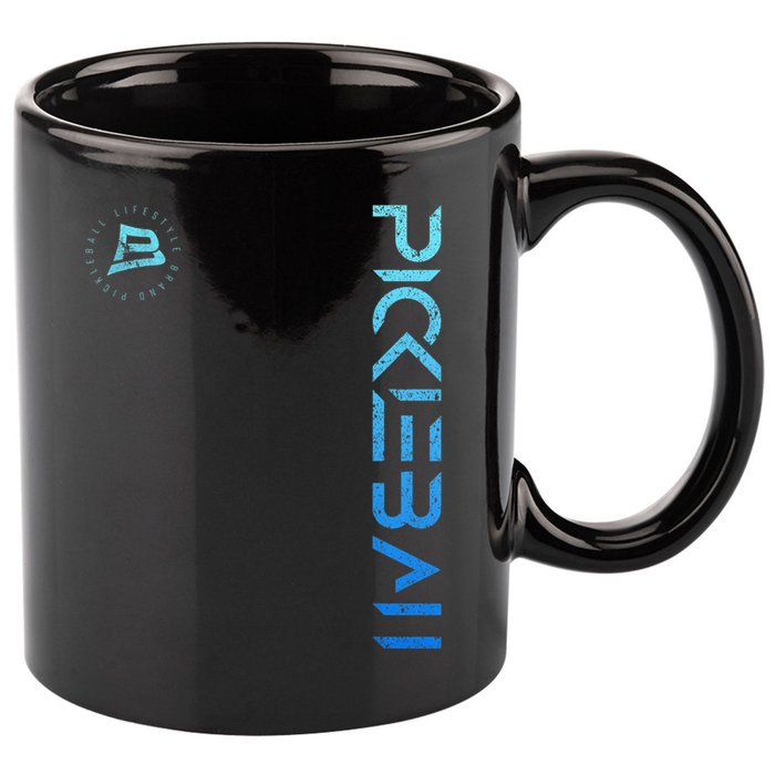 Pickleball Distressed Blue Gradient Casual Design 11oz C Handle Ceramic Mug
