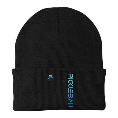 Pickleball Distressed Blue Gradient Casual Design Beanie