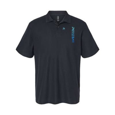 Pickleball Distressed Blue Gradient Casual Design Polo