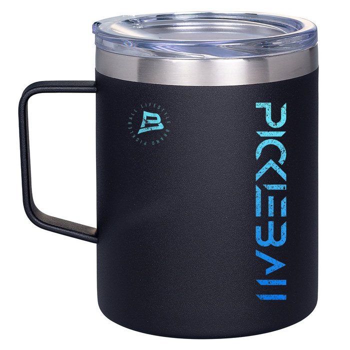 Pickleball Distressed Blue Gradient Casual Design 12oz Stainless Steel Coffee Mug