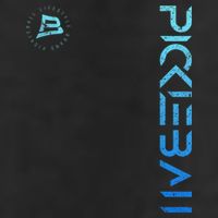 Pickleball Distressed Blue Gradient Casual Design 12oz Stainless Steel Coffee Mug