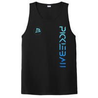 Pickleball Distressed Blue Gradient Casual Design PosiCharge Competitor Tank