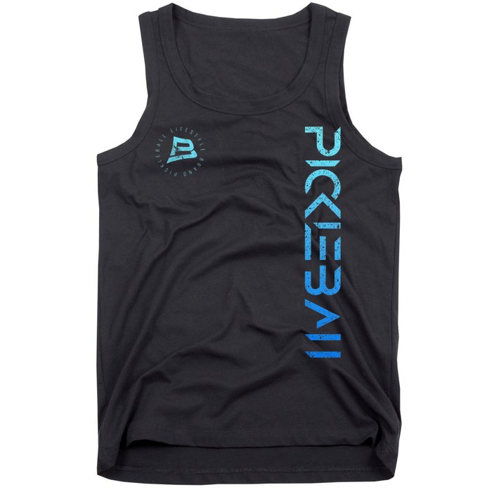 Pickleball Distressed Blue Gradient Casual Design Tank Top