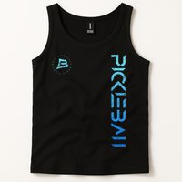 Pickleball Distressed Blue Gradient Casual Design Tank Top
