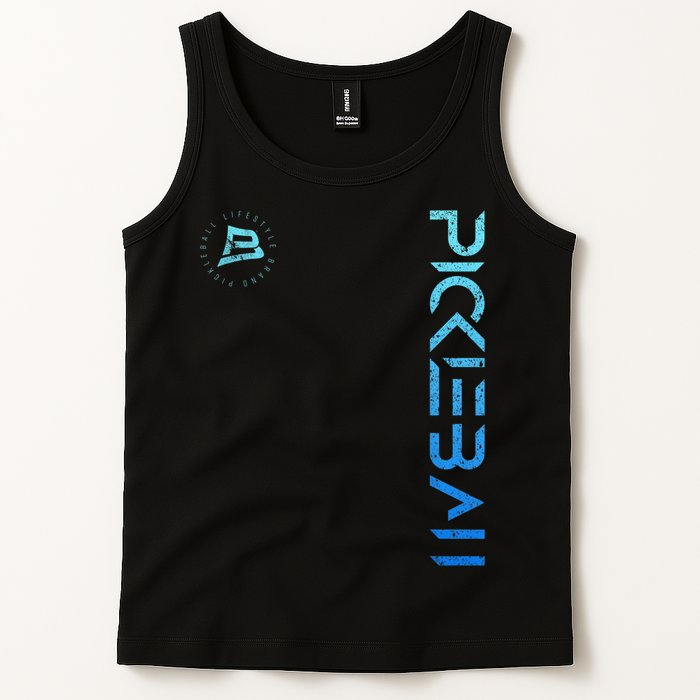 Pickleball Distressed Blue Gradient Casual Design Tank Top