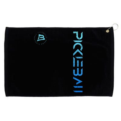 Pickleball Distressed Blue Gradient Casual Design Grommeted Golf Towel