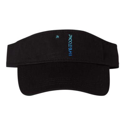 Pickleball Distressed Blue Gradient Casual Design Visor