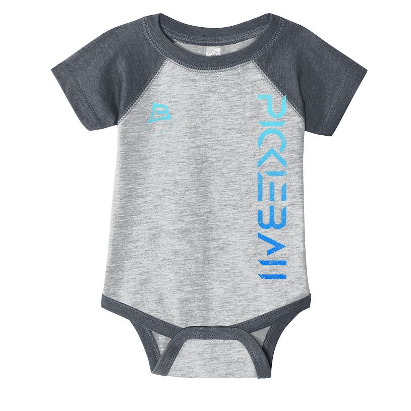 Pickleball Distressed Blue Gradient Casual Design Infant Baby Jersey Bodysuit