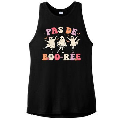 Pas De BooréE Ghost Ballet Dancer Halloween Dance Teacher Ladies PosiCharge Tri-Blend Wicking Tank